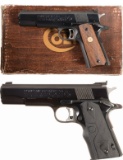 Two Colt Mk IV Series 70 Gold Cup National Match Pistols