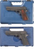 Two Cased Semi-Automatic Pistols
