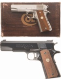 Two Colt Semi-Automatic Pistols