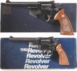Two Smith & Wesson Model 17 Double Action Revolvers with Boxes