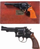 Two Smith & Wesson Double Action Revolvers