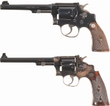 Two Smith & Wesson Double Action Revolvers