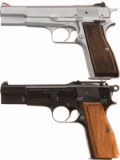 Two Browning High Power Semi-Automatic Pistols