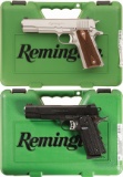 Two Cased Remington 1911R1 Semi-Automatic Pistols