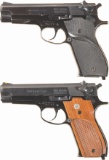 Two Smith & Wesson Model 39-2 Semi-Automatic Pistols