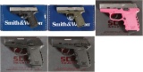 Five Semi-Automatic Pistols with Boxes