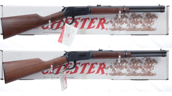 Consecutive Pair of Winchester Model 94AE Lever Action Carbines