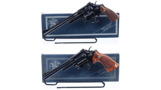 Two Smith & Wesson Double Action Revolvers with Boxes