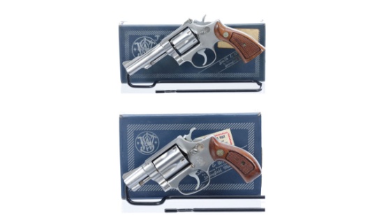 Two Boxed Smith & Wesson Double Action Revolvers