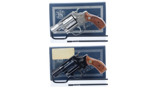 Two Boxed Smith & Wesson Double Action Revolvers