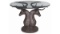 Two Stag Deer Head Table, Signed 'Mene'