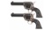 Two Colt Third Generation Single Action Army Revolvers