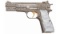 Engraved Belgian Browning High Power Semi-Automatic Pistol