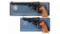 Two Smith & Wesson Double Action Revolvers with Boxes