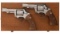 Consecutive Pair of Nickel Smith & Wesson Model 18 Revolvers