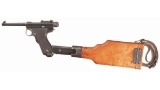 Rare Japanese Grandpa Nambu Pistol with Matching Stock
