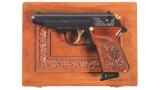 Gold Inlaid Walther 50 Jahre Edition PP Semi-Automatic Pistol