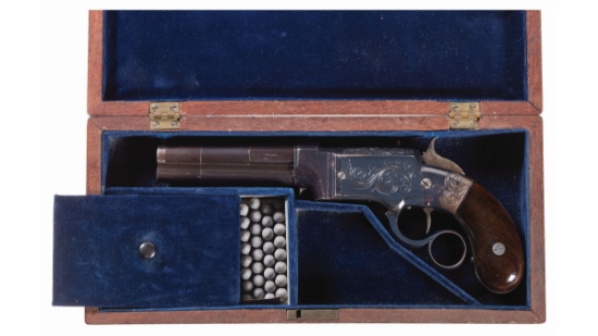 Factory Cased and Engraved Smith & Wesson No. 1 Pistol