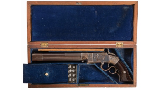 Factory Engraved Smith & Wesson No. 2 Lever Action Pistol