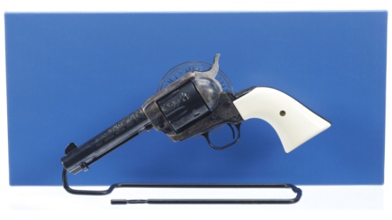 Engraved Colt Custom Shop Single Action Army Revolver with Box