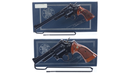 Two Boxed Smith & Wesson Double Action Revolvers