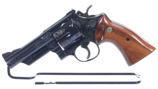 Engraved Smith & Wesson Model 29-2 Double Action Revolver