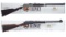 Two Henry Repeating Arms Commemorative Lever Action Rifles