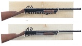 Two Ithaca Model 37 Slide Action Shotguns with Boxes