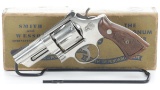 Nickel Smith & Wesson Pre-Model 27 Revolver with Box