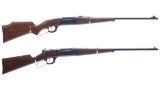 Two Savage Model 99 Lever Action Rifles