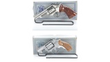 Two Smith & Wesson Double Action Revolvers with Boxes