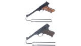 Two Colt Woodsman Semi-Automatic Pistols