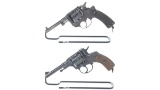 Two European Military Double Action Revolvers