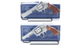 Two Smith & Wesson Double Action Revolvers with Boxes