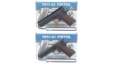 Two Springfield Armory 1911A1 Semi-Automatic Pistols w/ Boxes