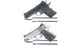 Two Springfield Armory 1911 Compact Semi-Automatic Pistols