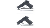 Two Beretta Semi-Automatic Pistols