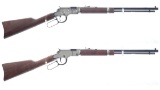 Two Henry Repeating Arms Lever Action Rifles