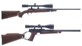 Two Browning Rifles with Scopes