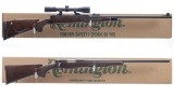 Two Remington Bolt Action Rifles with Boxes