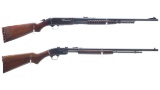 Two Slide Action Rifles