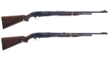 Two Remington Model 141 Slide Action Rifles