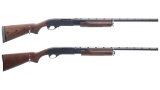 Two Remington 870 Slide Action Shotguns