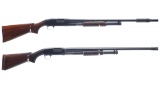 Two Winchester Model 12 Slide Action Shotguns