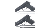 Two Sig Sauer Semi-Automatic Pistols