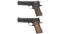 Two 1911 Style Semi-Automatic Pistols