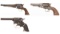 Three Antique Remington Revolvers
