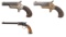 Three Single Shot Pistols