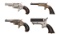 Four Spur Trigger Hand Guns