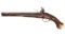 1739 Dated English Sea Service Flintlock Pistol & Display Case